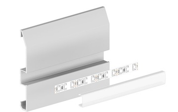Плинтусный профиль LED P16-1, белый, 2 м