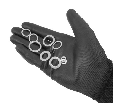 МЕТРИЧЕСКИЕ АЛЮМИНИЕВЫЕ ШАЙБЫ НАБОР МЕТРИЧЕСКИХ АЛЮМИНИЕВЫХ ШАЙБ