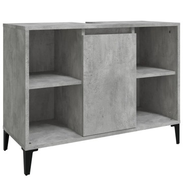 Szafka pod umywalkę, szarość betonu, 80x33x60 c