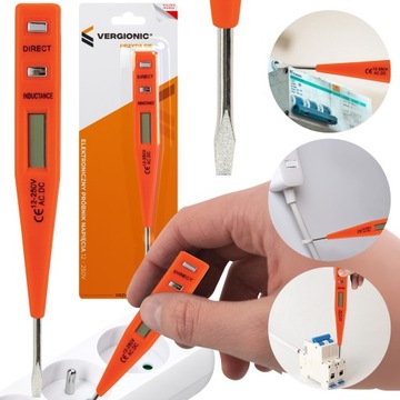 ЭЛЕКТРОННЫЙ ТЕСТЕР НАПРЯЖЕНИЯ ТЕСТЕР ДЕТЕКТОР ИЗМЕРИТЕЛЬ ТОКА FAZER 12–250 В