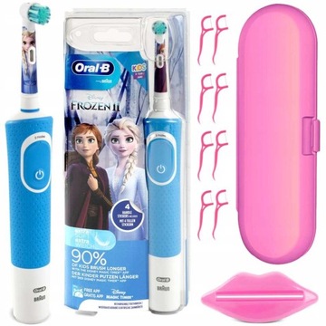 SZCZOTECZKA ELEKTRYCZNA ORAL-B VITALITY FROZEN 100 + AKCESORIA + ETUI