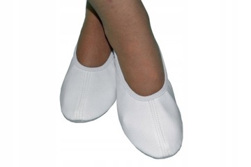 БАЛЕТНЫЕ ТУФЛИ ДЛЯ ТАНЦЕВАЛЬНОГО ФИТНЕСА РИТМИК 41 БЕЛЫЕ