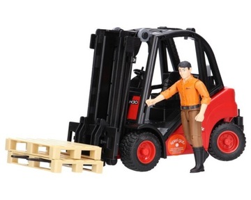 Zestaw Bruder 02511 wózek widłowy Linde z figurką