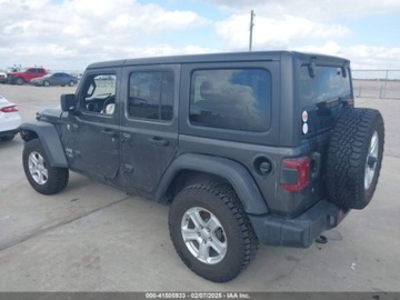 Jeep 2020 Jeep Wrangler 2020r., Unlimited Sport S, od ubezpieczalni 3.6 Benzyna 285KM, zdjęcie 4
