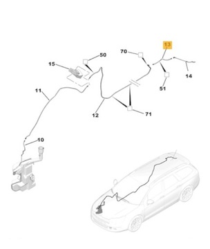 ШЛАНГ ЩИТКОВОЙ ШАЙБЫ CITROEN C5 III COMBI OE
