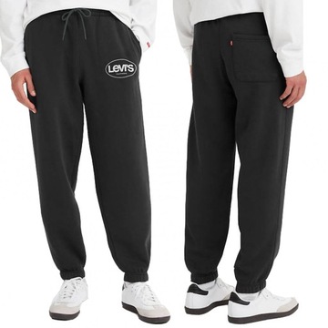 Levi's spodnie dresowe męskie czarne Graphic Sweatpants A21770014 XL