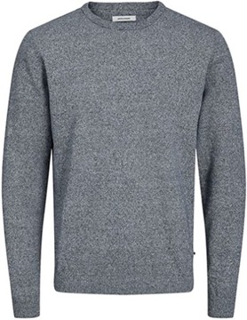 Jack&Jones Sweter Basic 12137190 Szary Regular Fit