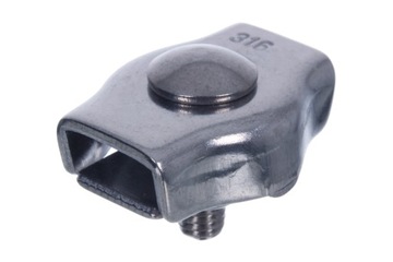 Zacisk do lin siodełkowy pojedynczy nierdzewny 5 mm