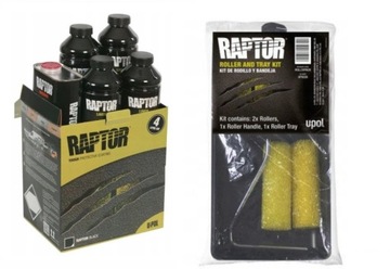 ŚRODEK DO OCHRONY KAROSERII U-POL RAPTOR 4 BUTELKI + WAŁKI