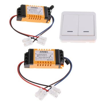 2CH RF Przełącznik zdalnego sterowania AC90 250V Lampa