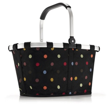 KOSZ ZAKUPOWY w GROCHY czarny Carrybag Reisenthel