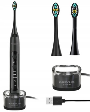 Szczoteczka soniczna elektryczna do zębów 3 tryby Krexus Timer IPX7
