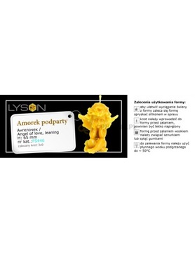 Forma silikonowa do świec - Amorek podparty