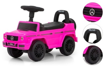 Автомобильная коляска для детей MERCEDES G розовая Milly Mally