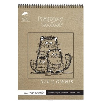 Szkicownik Plenerowy A5 Happy Color 2 Kolory 90g