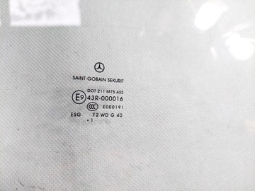 MERCEDES VITO VIANO W639 SKLO (OKNO) DVEŘE PRAVÁ PŘEDNÍ