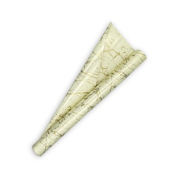 Folia Florystyczna MARMUR JASNY KREM 50cm/9y DEKORACJA PREZENT ŚLUB BUKIET