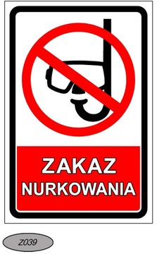 Знак запрета на дайвинг и дизайн других информационных знаков