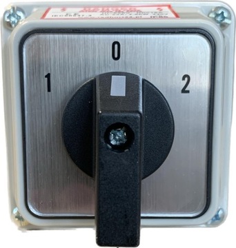 КУЛАЧКОВЫЙ ПЕРЕКЛЮЧАТЕЛЬ 16A 3F 1-0-2 В КОРПУСЕ IP65