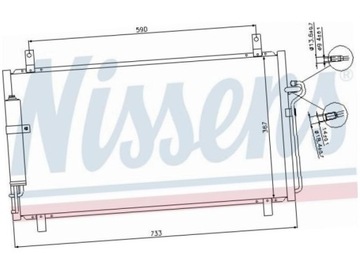 KONDENZÁTOR KLIMATIZACE NISSAN 350 Z 3.5 02-09