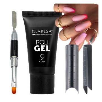 CLARESA Poli Gel 30 г очиститель для двух кистей