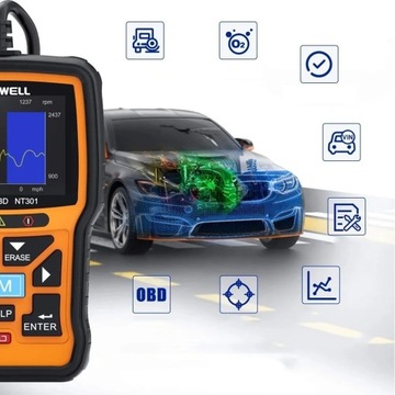 FOXWELL NT301 Автомобильный сканер OBD2 Di Tool
