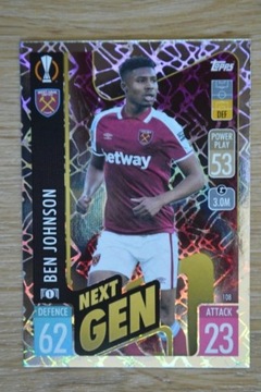 TOPPS Match Attax UEFA 2022 Next Gen JOHNSON 108