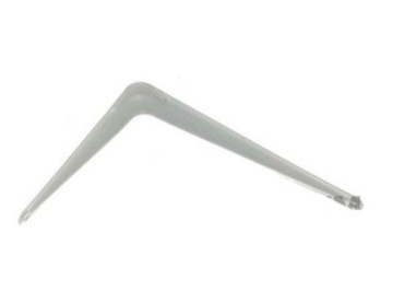 KĄTOWNIK,PODPÓRKA POD PÓŁKĘ, 125x150MM BIAŁY