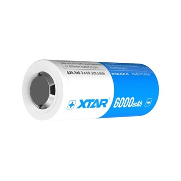 akumulator Xtar 26650 3,6V Li-ion 6000mAh z zabezpieczeniem 10A MOCNY