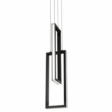 LAMPA WISZĄCA PLAFON KWADRAT żyrandol LED PILOT
