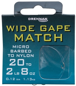 Gotowe Przypony Drennan WIDE GAPE MATCH 16 0,13mm