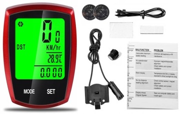 Беспроводной термометр для велосипедного компьютера, ночной режим, СПИДОМЕТР LCD PRO