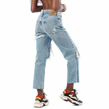 Spodnie DIESEL damskie jeansy boyfriend wygodne 28