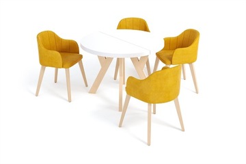 Современный столовый комплект из 4 стульев PORTO 100/200.