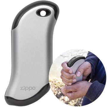 WRO Zippo Ogrzewacz Powerbank do rąk 40511 9s sreb