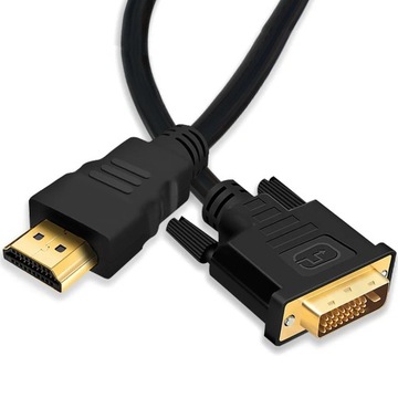 KABEL PRZEWÓD HDMI - DVI (18+1) TV PC 4K FULL HD 1,5m