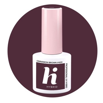HI HYBRID LAKIER HYBRYDOWY 420 CINNAMON BROWN 5ml