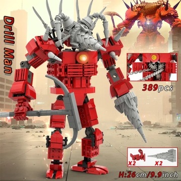 Moc Skibidi Toilet Figures Model Blocks Titan Cameraman Speakerman Construc