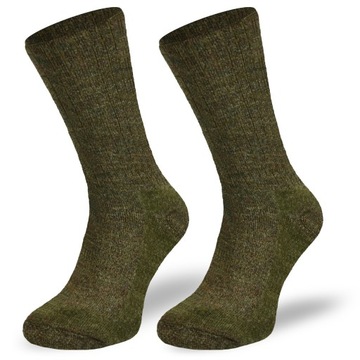 Grube wełniane skarpety myśliwskie 80% merino wool
