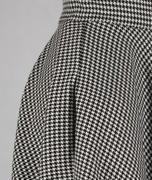 XL POCKETS 1A юбка миди в клетку «гусиные лапки»