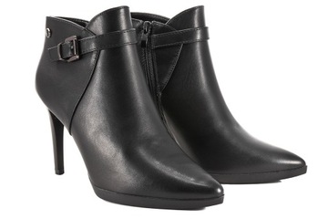 SERGIO LEONE BT544 ЗИМНИЕ БОТИНКИ, ЖЕНСКИЕ БОТИНКИ, ВЫСОКИЕ КАБЛУКИ, черные