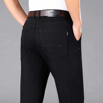 2024 Classic Men's Black Business Straight Leg Jea