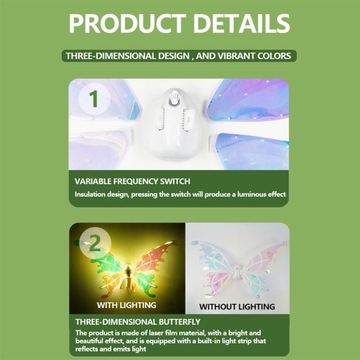 Крылья принцессы Светодиодные фонари Бабочка