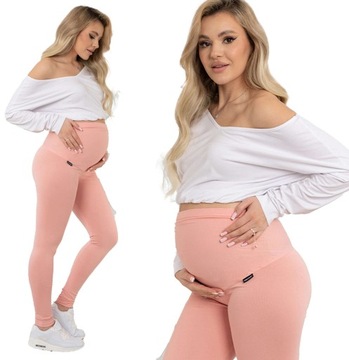 LEGGINSY CIĄŻOWE PLUS SIZE Z PANELEM LEGINSY 6XL