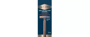 MASZYNKA DO GOLENIA DWUSTRONNA NA ŻYLETKI KING C GILLETTE + 5 OSTRZY