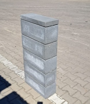 Блок заборный 50х20х20 серый 2 сорт