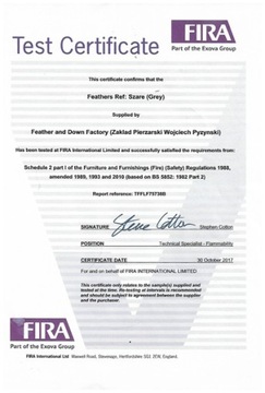 Подушка перьевая 70х80 1,5 кг 3 ЦВЕТА