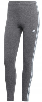 Legginsy Damskie Sportowe Adidas Bawełniane 3-Stripes S