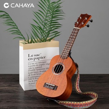 Набор концертной гавайской гитары CAHAYA, 23 дюйма, красное дерево