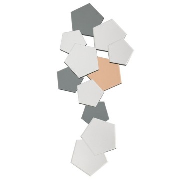 LUSTRO ŚCIENNE 120x50 DEKORACJA ŚCIENNA Z LUSTREM